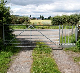 2 in 1 gate - galvanised - 4600mm